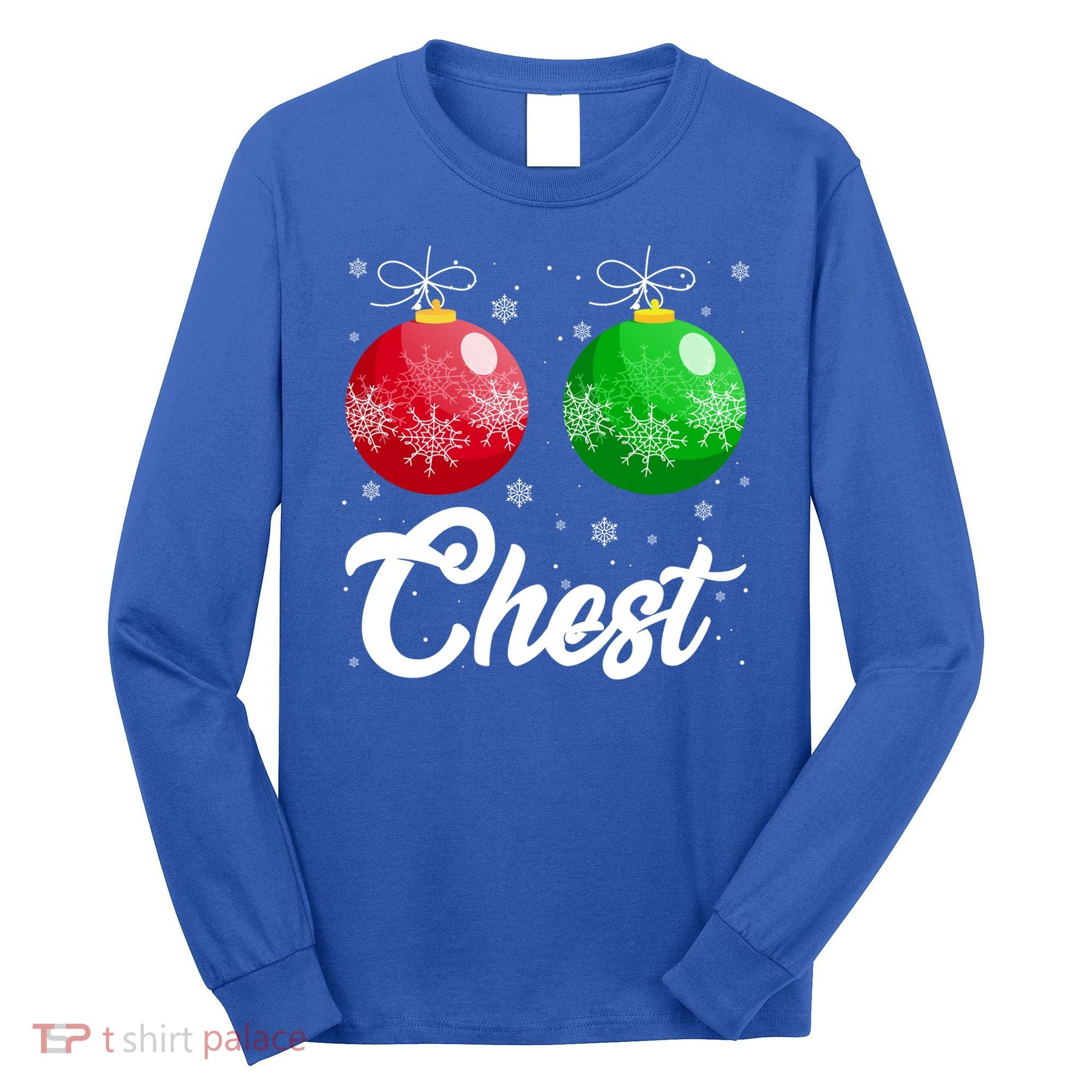 Chest Nuts Christmas Matching Couple Chestnuts Xmas Pajamas Meaningful Gift Long Sleeve Shirt