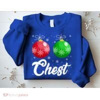Chest Nuts Christmas Matching Couple Chestnuts Xmas Pajamas Meaningful Gift Sweatshirt thumb 2