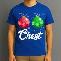 Chest Nuts Christmas Matching Couple Chestnuts Xmas Pajamas Meaningful Gift T-Shirt thumb 3