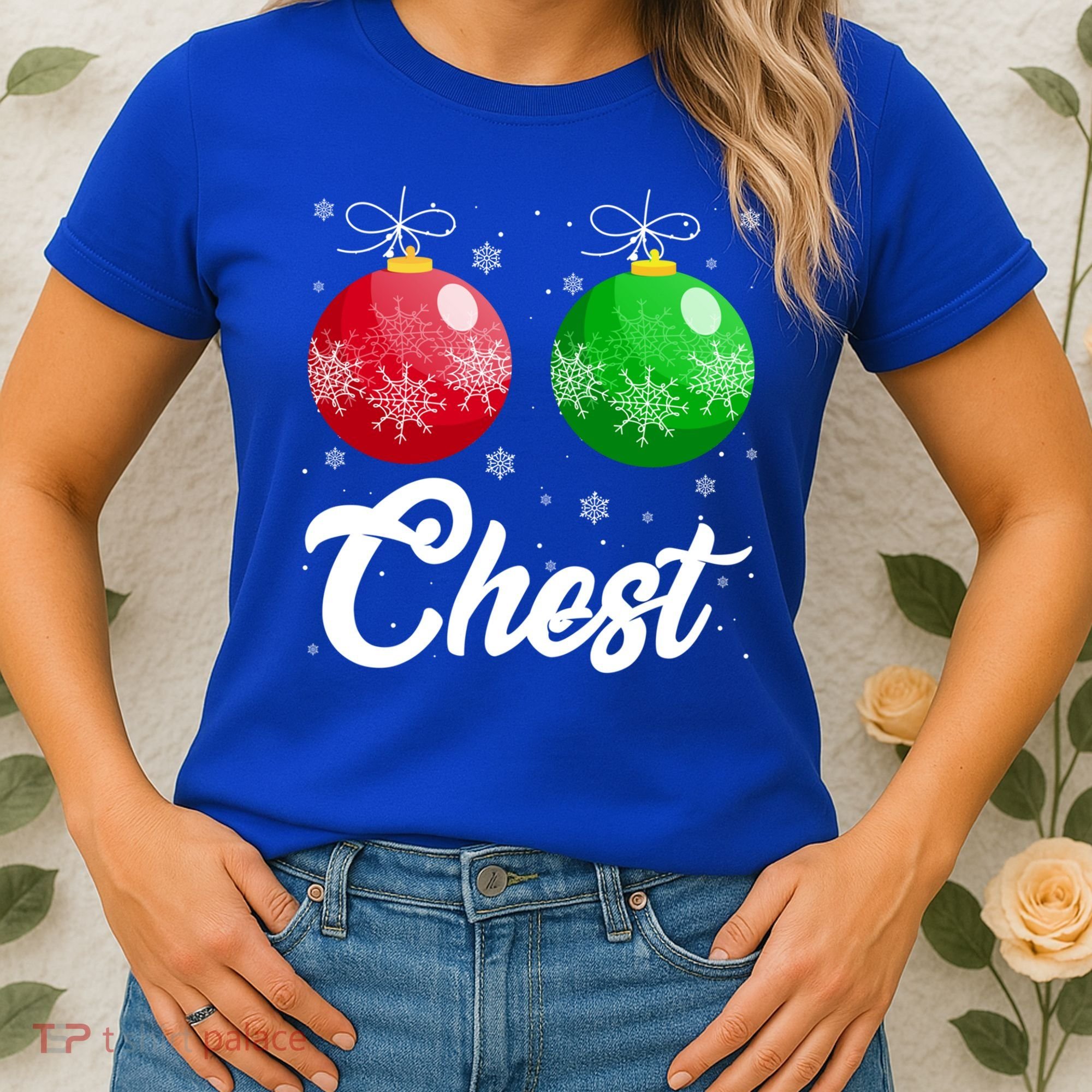 Chest Nuts Christmas Matching Couple Chestnuts Xmas Pajamas Meaningful Gift Women's T-Shirt