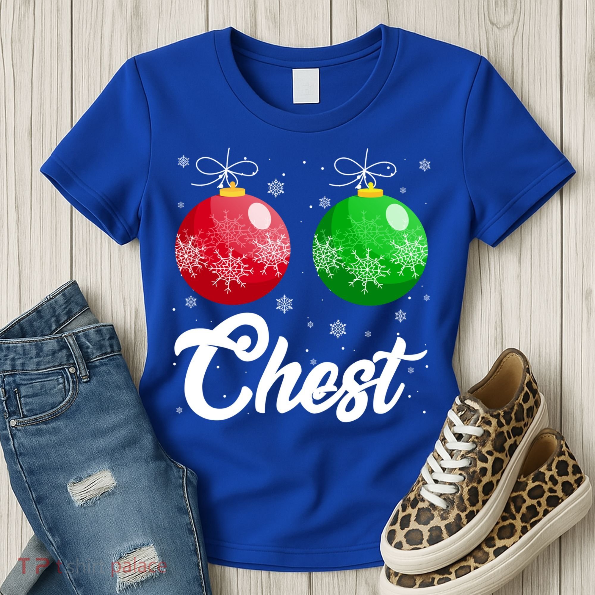Chest Nuts Christmas Matching Couple Chestnuts Xmas Pajamas Meaningful Gift Women's T-Shirt