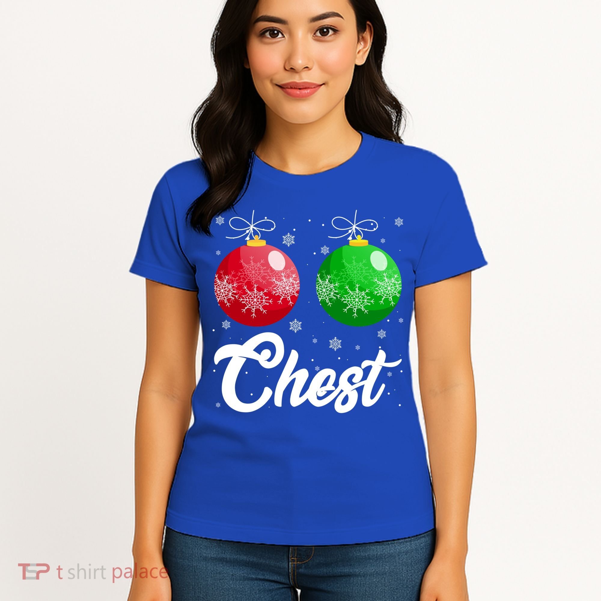 Chest Nuts Christmas Matching Couple Chestnuts Xmas Pajamas Meaningful Gift Women's T-Shirt