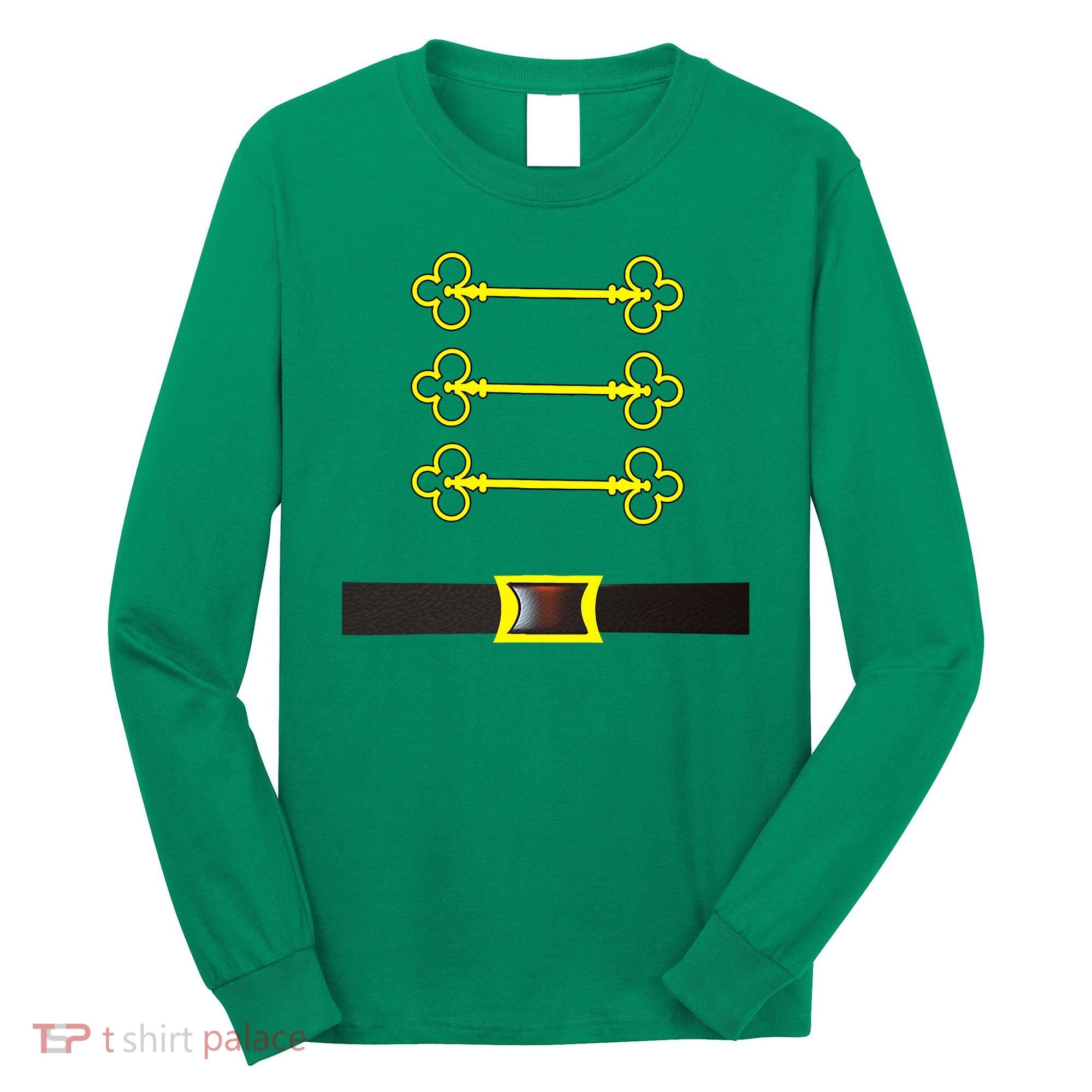Christmas Nutcracker Costume Wear With Toy Soldier Hat Long Sleeve Shirt