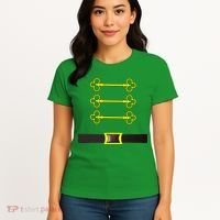 Christmas Nutcracker Costume Wear With Toy Soldier Hat Women's T-Shirt thumb 4