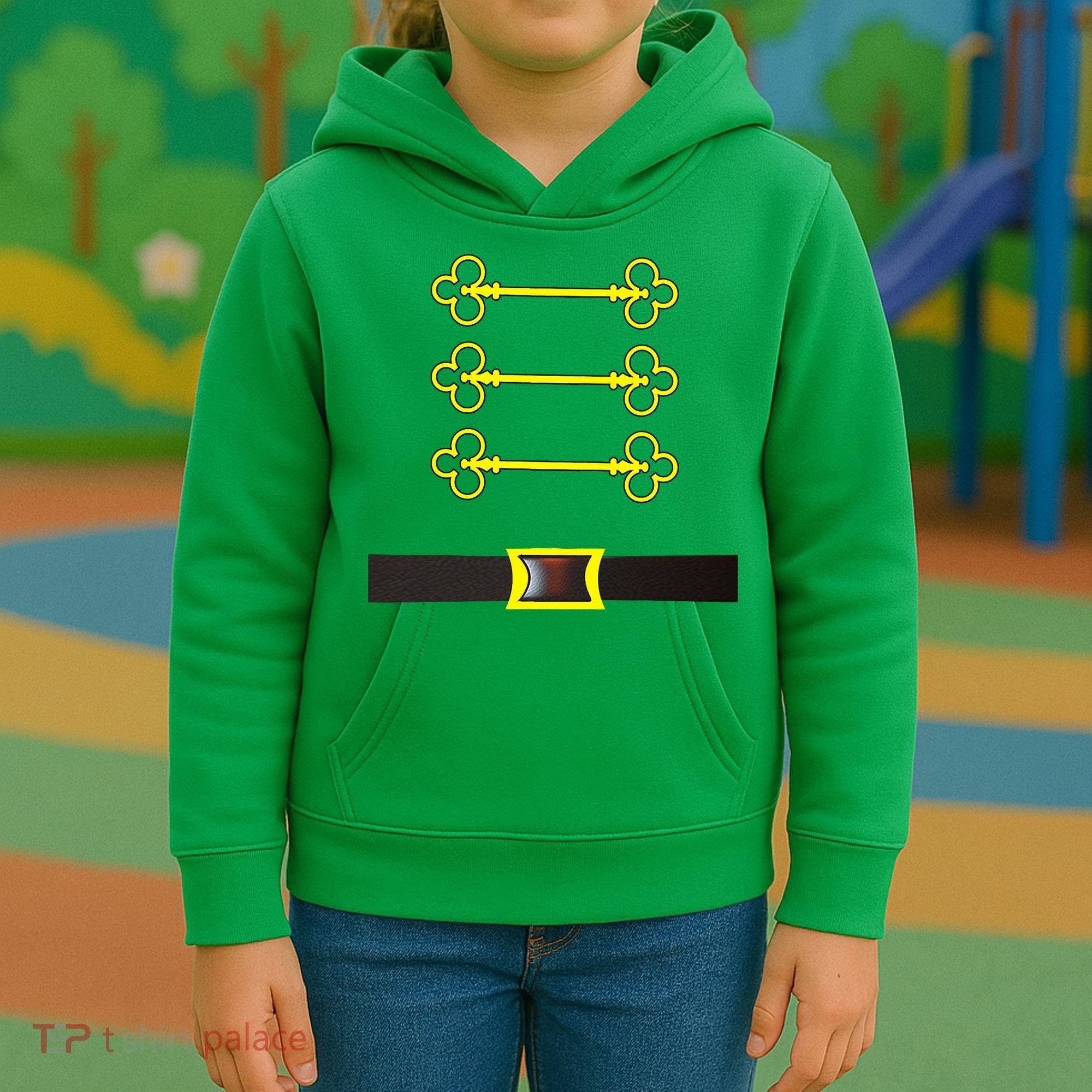 Christmas Nutcracker Costume Wear With Toy Soldier Hat Kids Hoodie