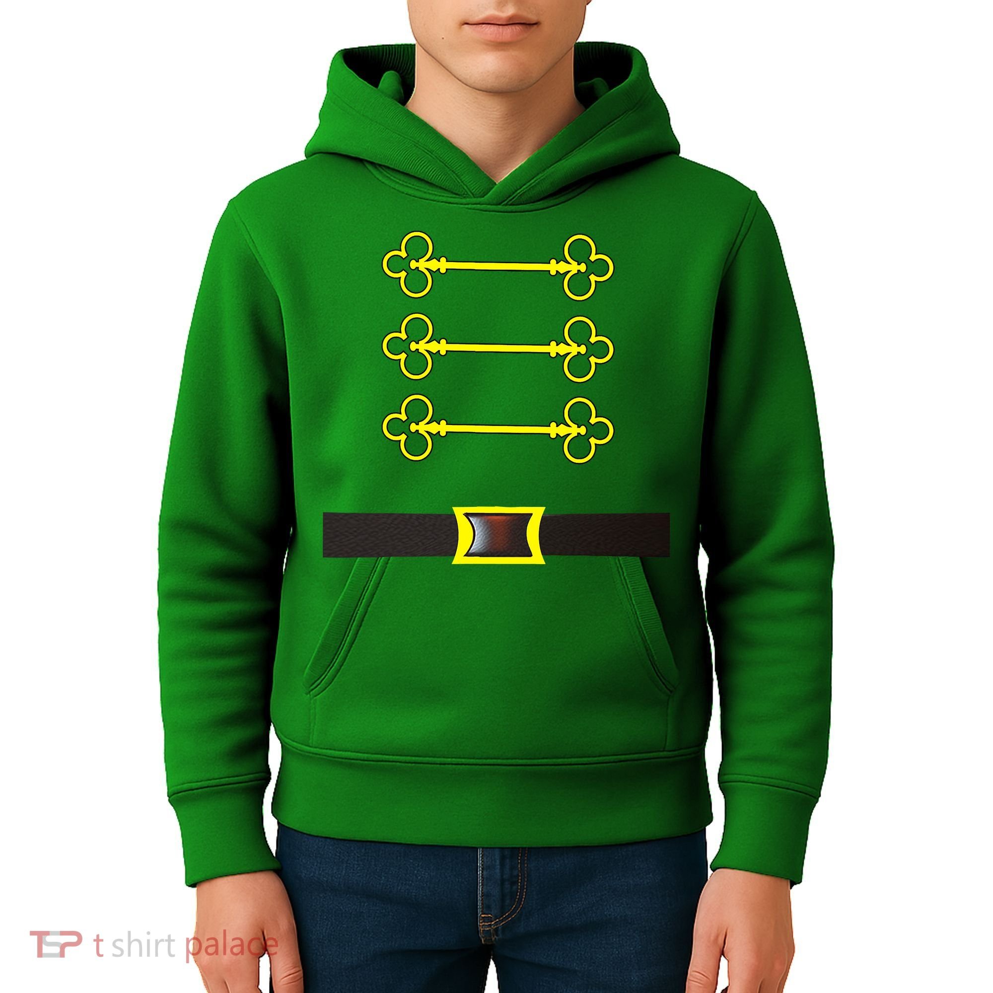 Christmas Nutcracker Costume Wear With Toy Soldier Hat Kids Hoodie
