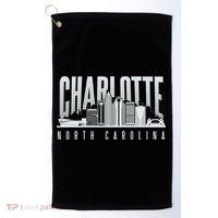 Charlotte North Carolina City Golf Towel thumb 0