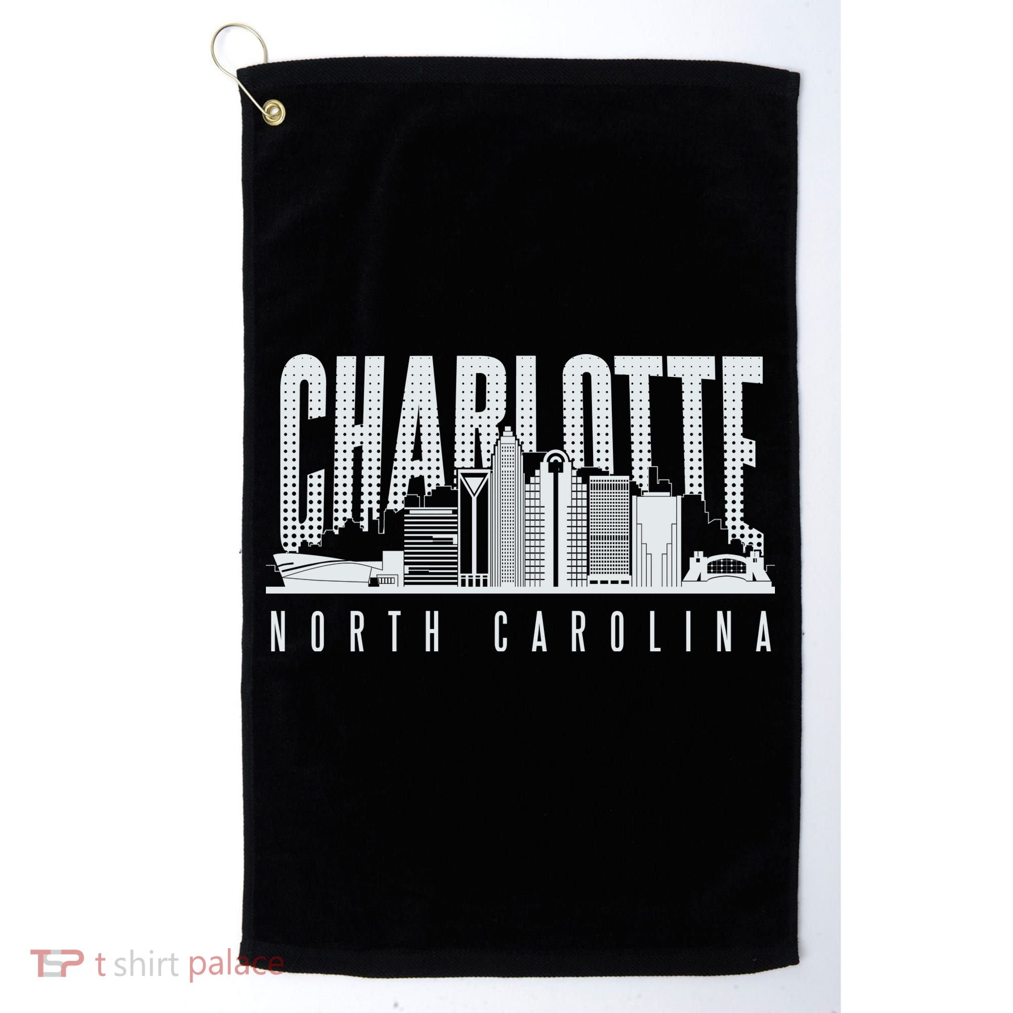 Charlotte North Carolina City Golf Towel