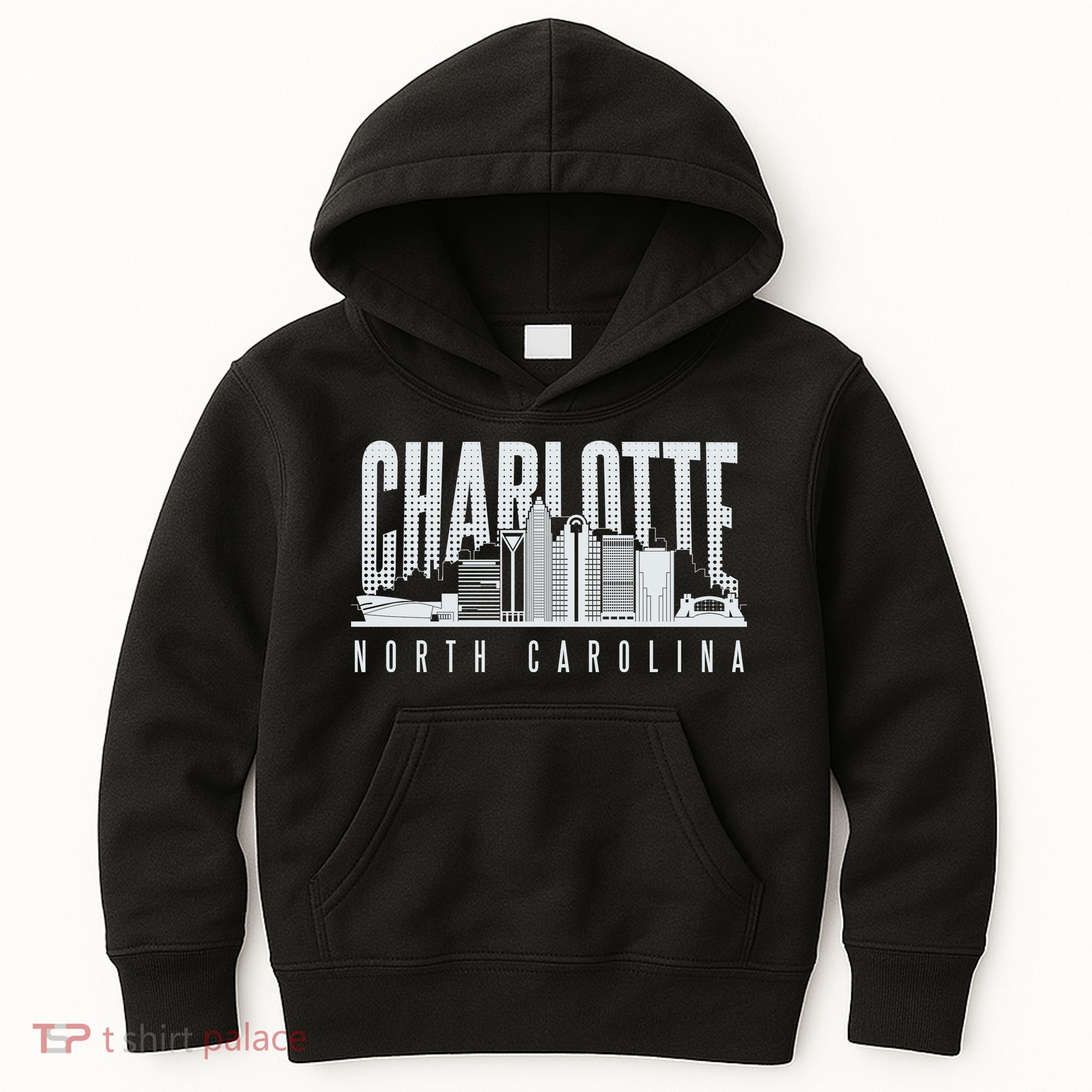 Charlotte North Carolina City Kids Hoodie