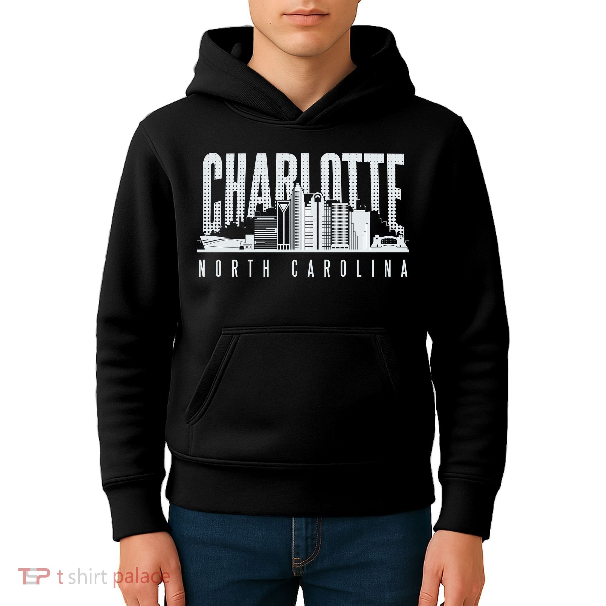 Charlotte North Carolina City Kids Hoodie