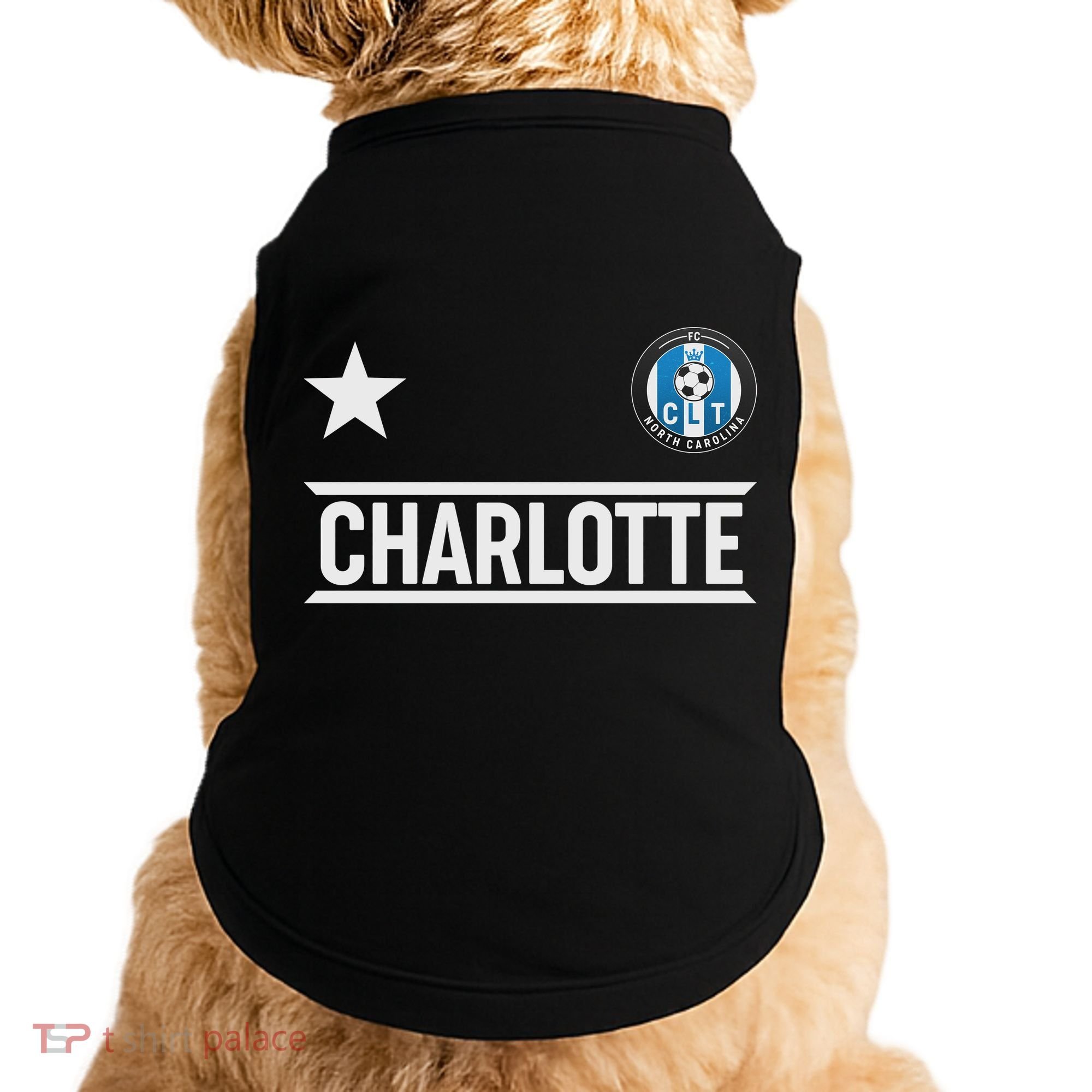 Charlotte North Carolina Soccer Jersey Doggie Tank