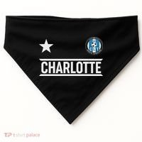 Charlotte North Carolina Soccer Jersey USA-Made Doggie Bandana thumb 0