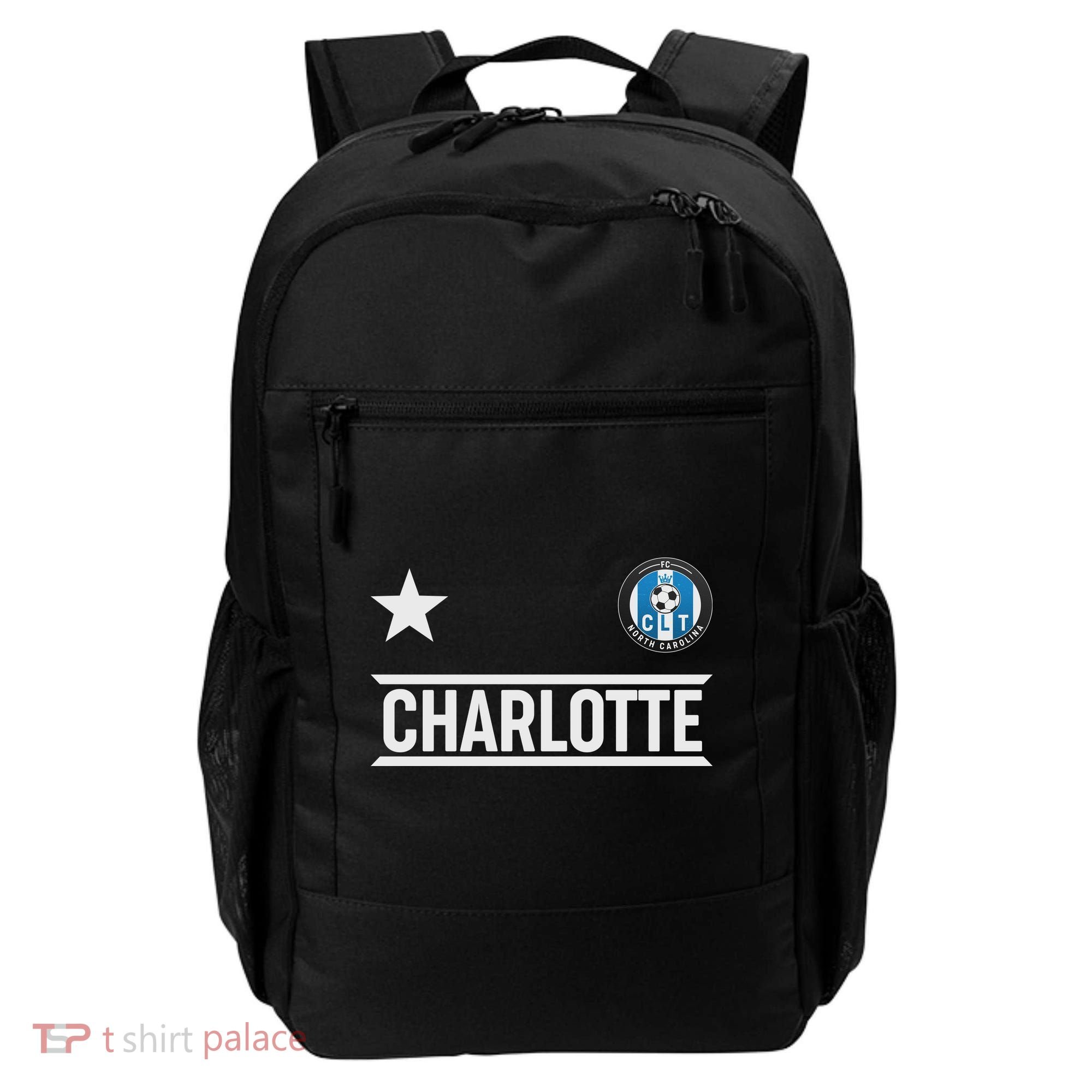 Charlotte North Carolina Soccer Jersey Backpack