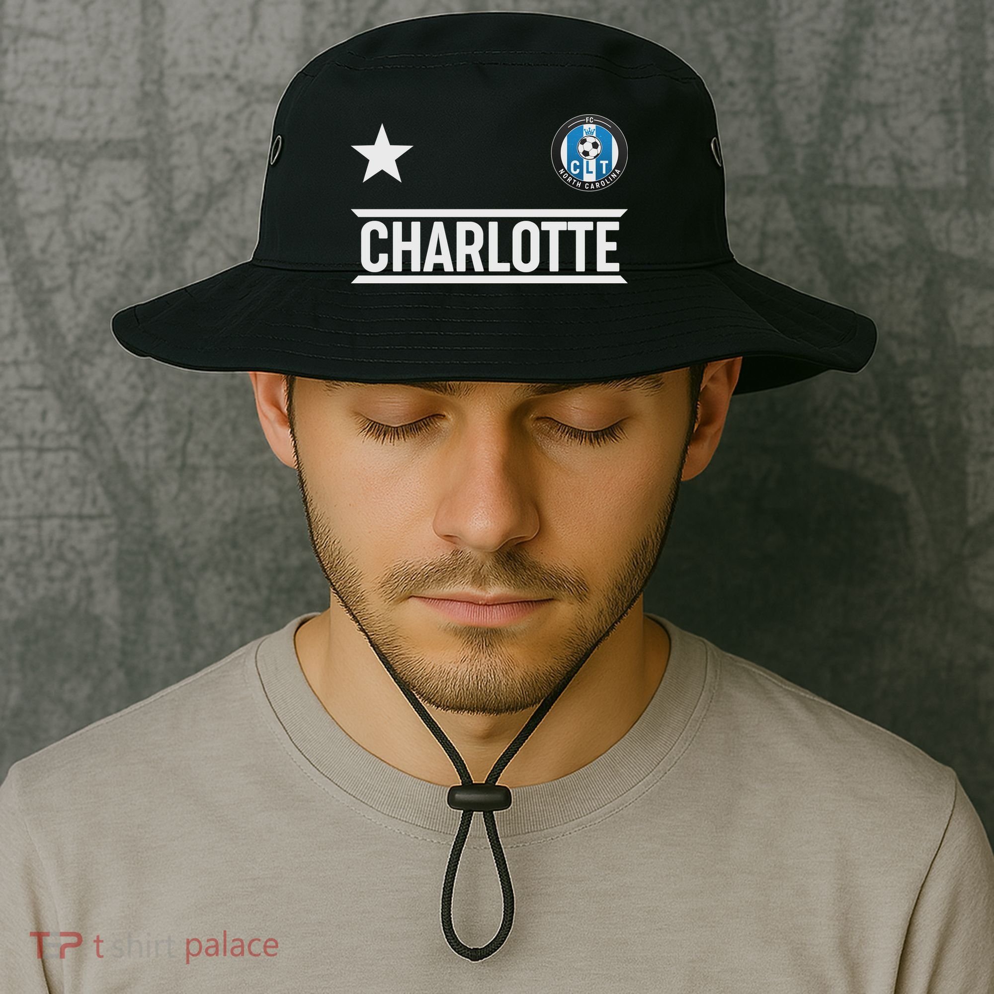 Charlotte North Carolina Soccer Jersey Bucket Hat
