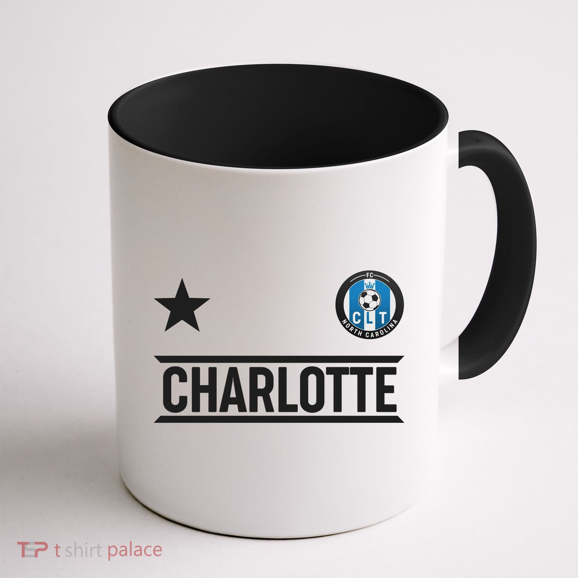 Charlotte North Carolina Soccer Jersey Coffee Mug