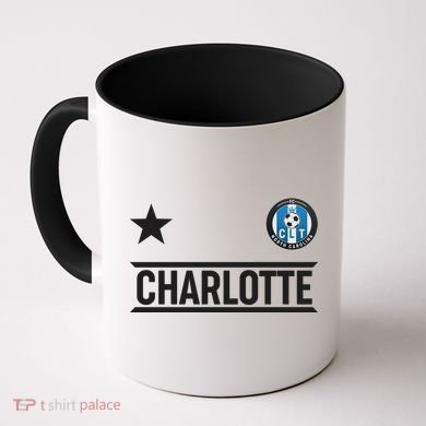 Charlotte North Carolina Soccer Jersey Coffee Mug