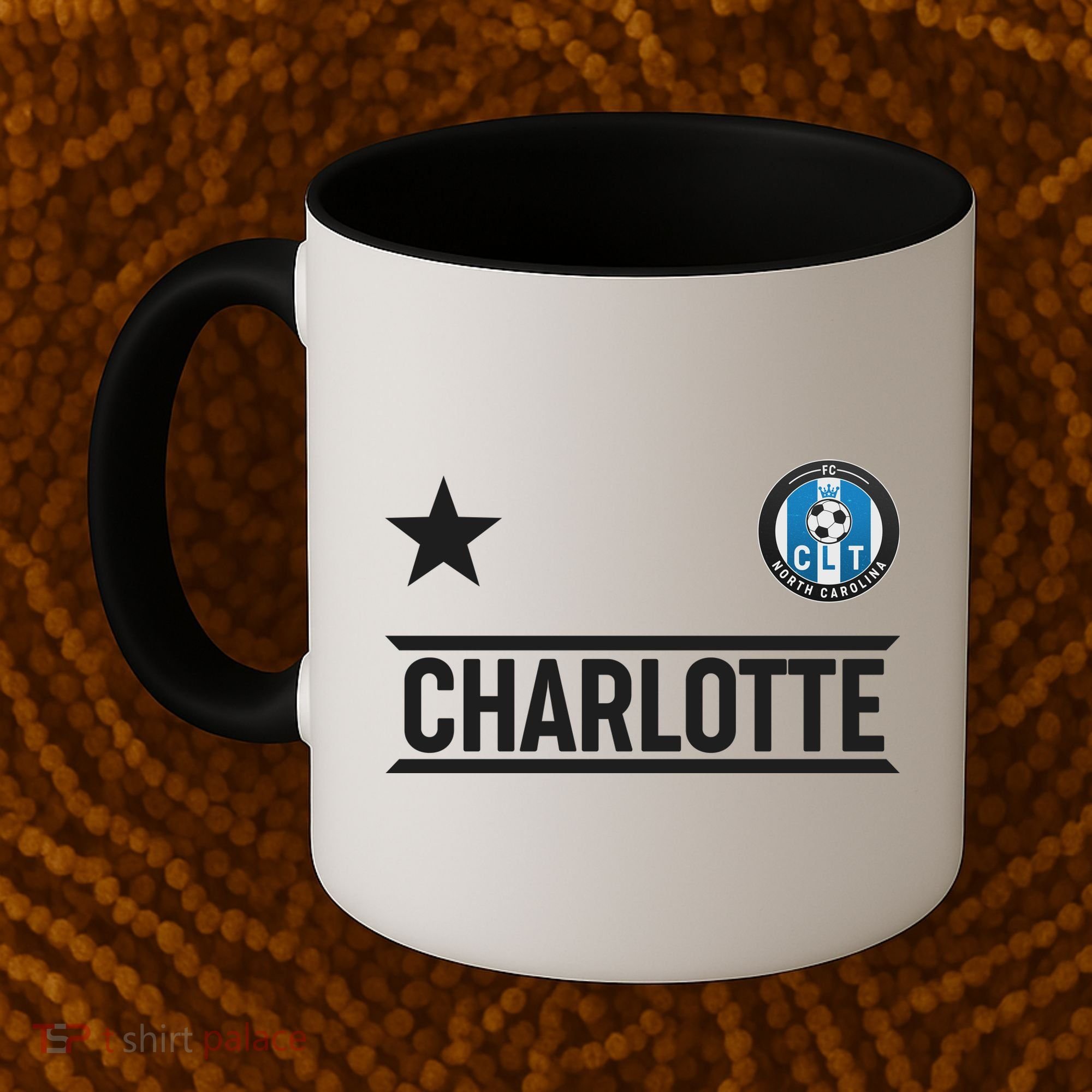Charlotte North Carolina Soccer Jersey Coffee Mug