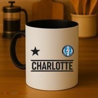 Charlotte North Carolina Soccer Jersey Coffee Mug thumb 4