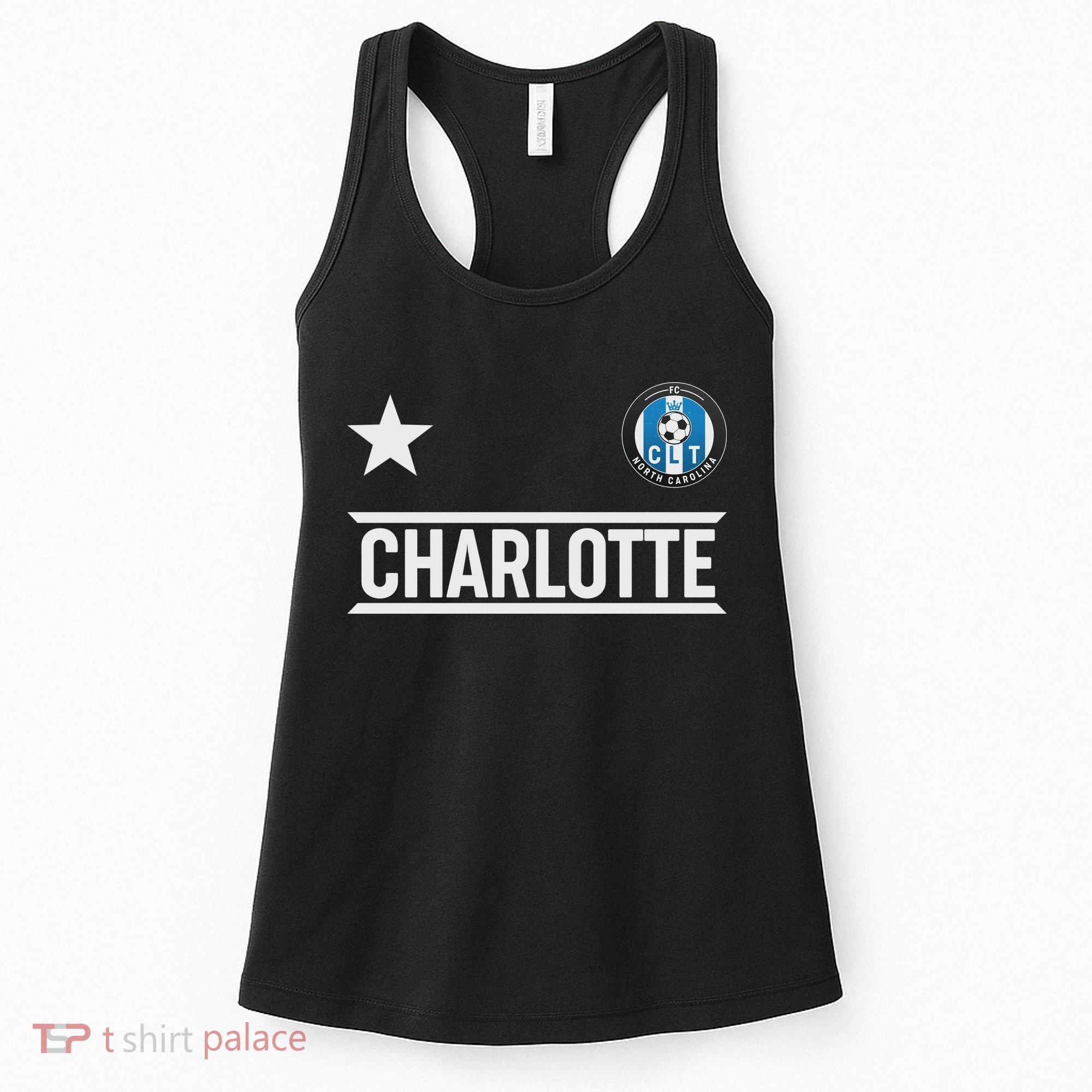 Charlotte North Carolina Soccer Jersey Women's Tank Top
