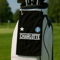Charlotte North Carolina Soccer Jersey Golf Towel thumb 2