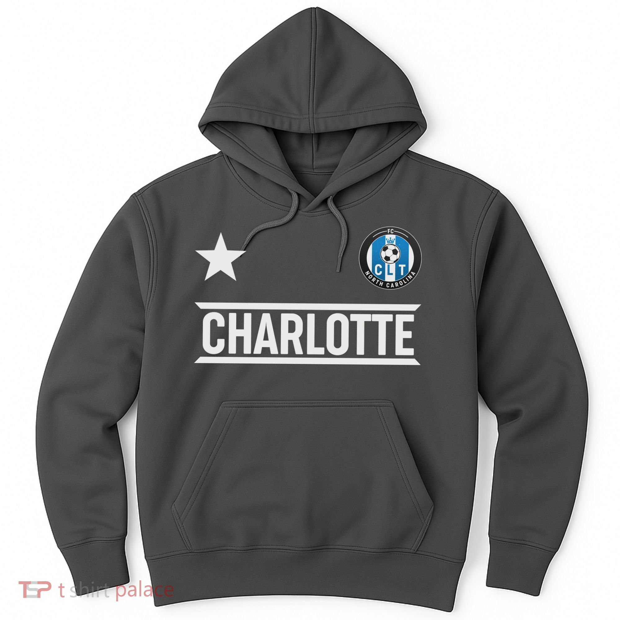 Charlotte North Carolina Soccer Jersey Hoodie