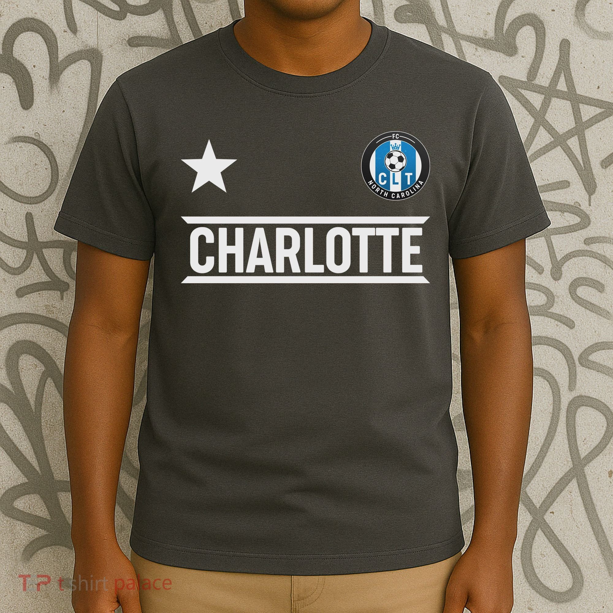 Charlotte North Carolina Soccer Jersey T-Shirt
