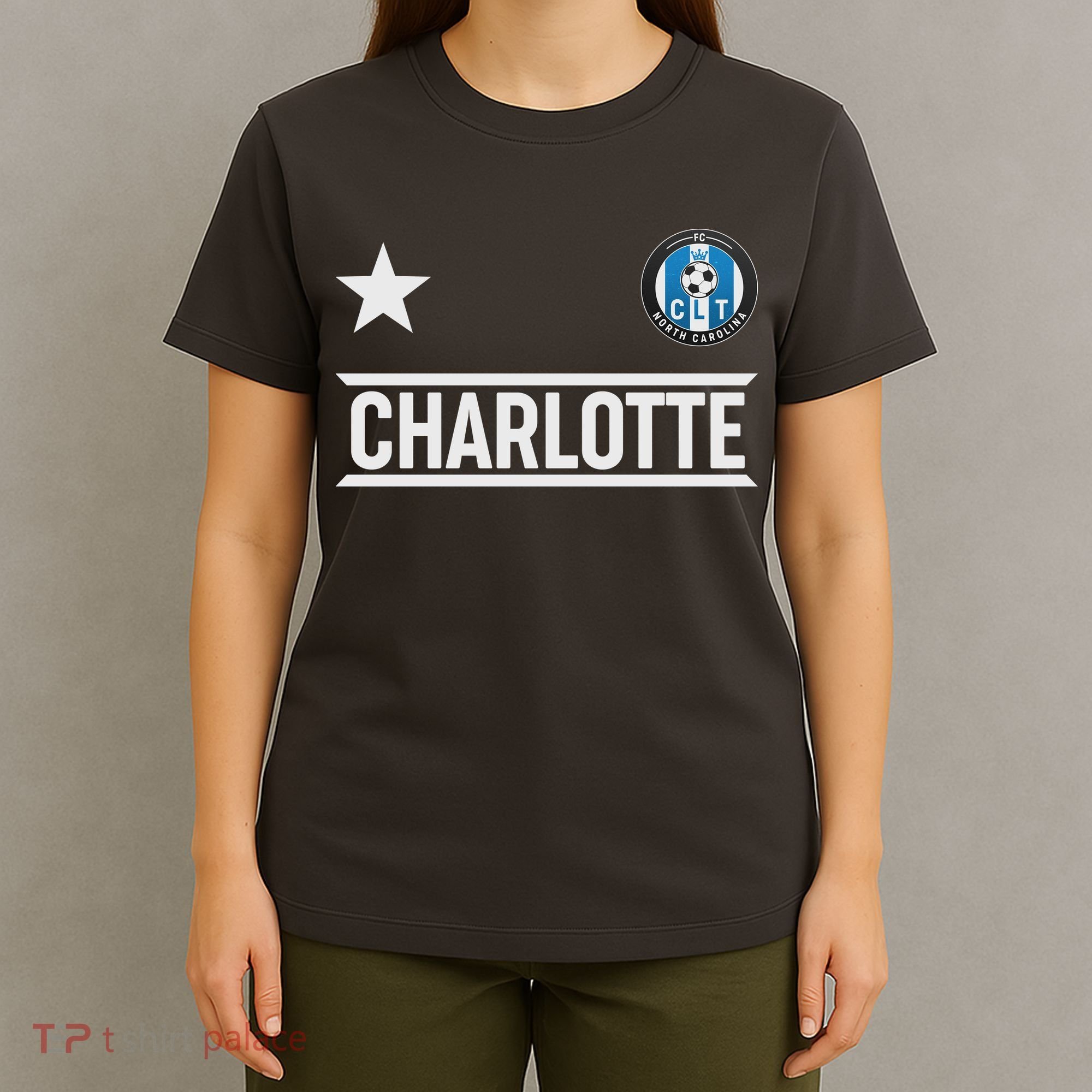 Charlotte North Carolina Soccer Jersey T-Shirt