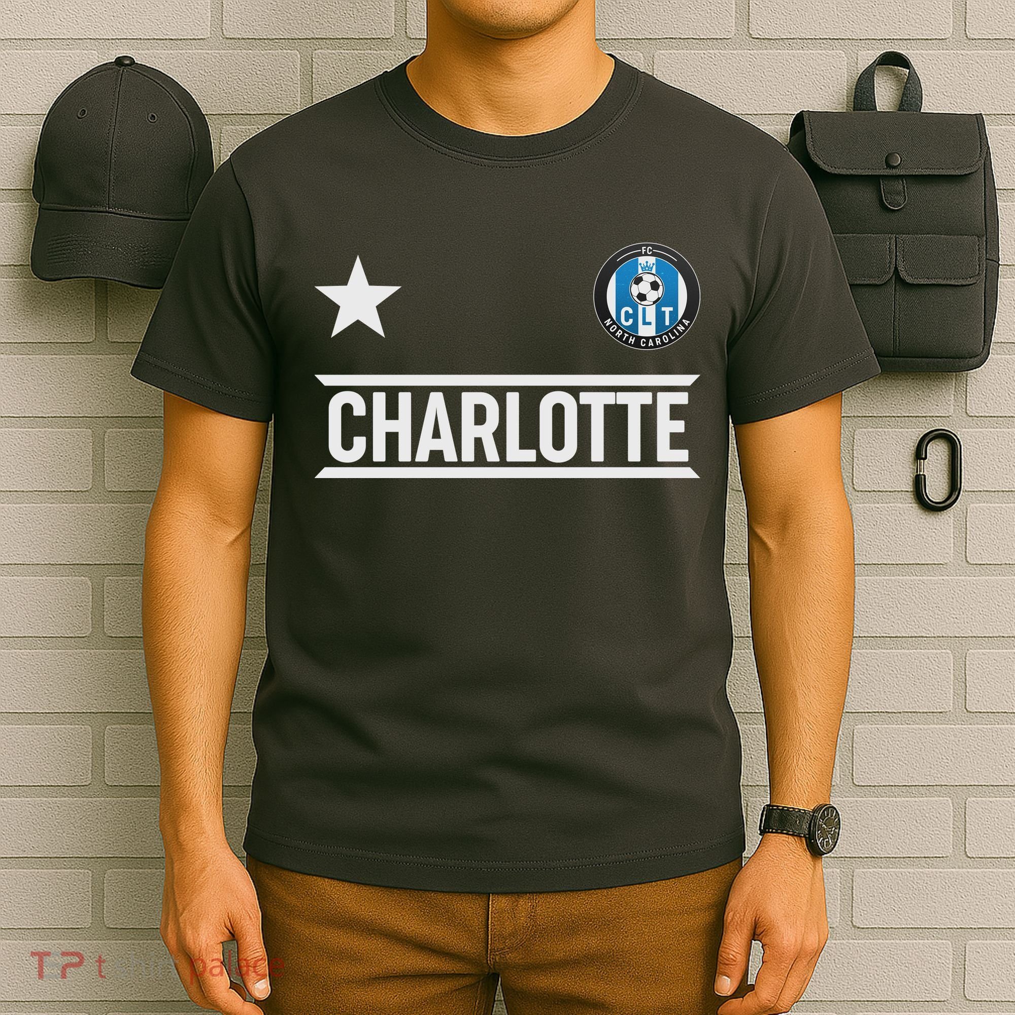 Charlotte North Carolina Soccer Jersey T-Shirt