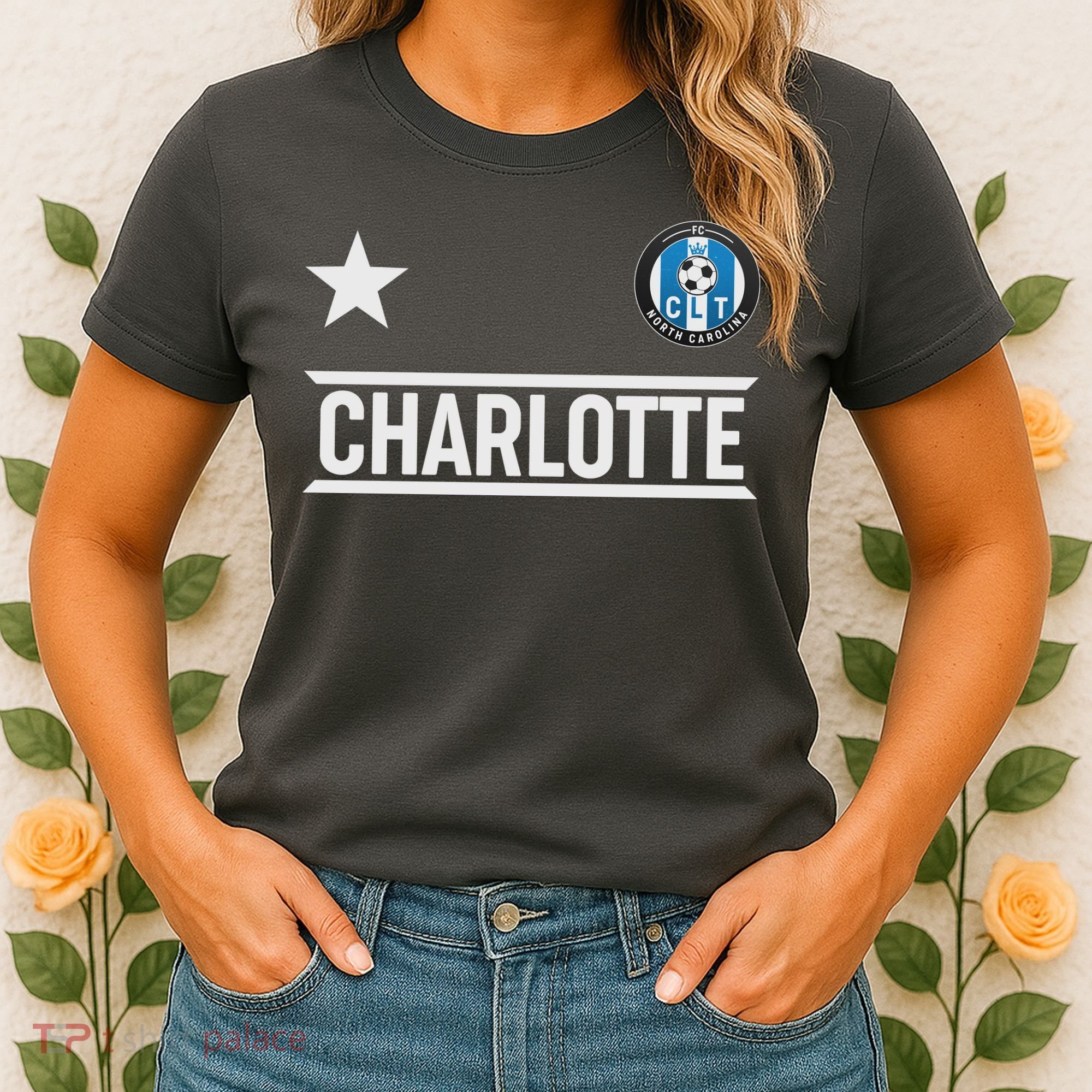 Charlotte North Carolina Soccer Jersey Women's T-Shirt