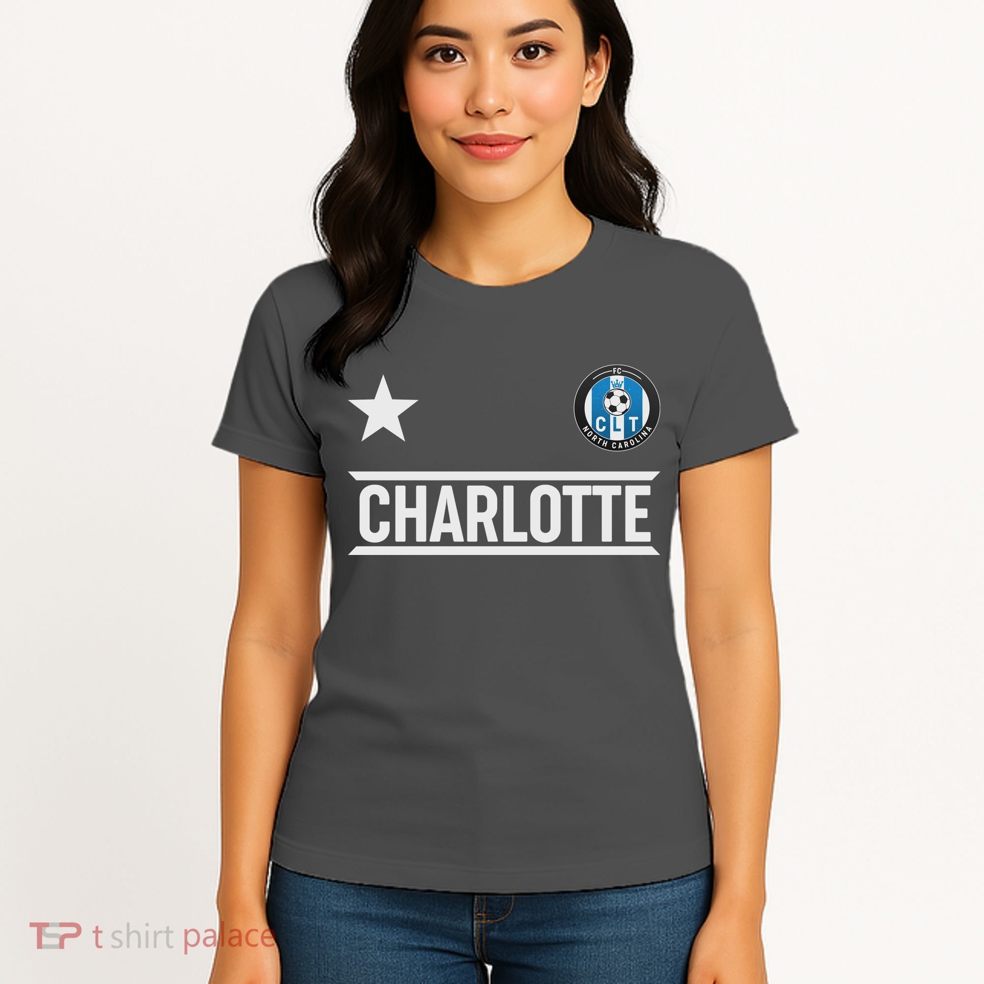 Charlotte North Carolina Soccer Jersey Women's T-Shirt