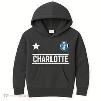 Charlotte North Carolina Soccer Jersey Kids Hoodie thumb 0
