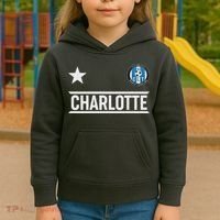 Charlotte North Carolina Soccer Jersey Kids Hoodie thumb 3