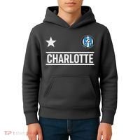 Charlotte North Carolina Soccer Jersey Kids Hoodie thumb 4