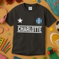 Charlotte North Carolina Soccer Jersey Kids T-Shirt thumb 3
