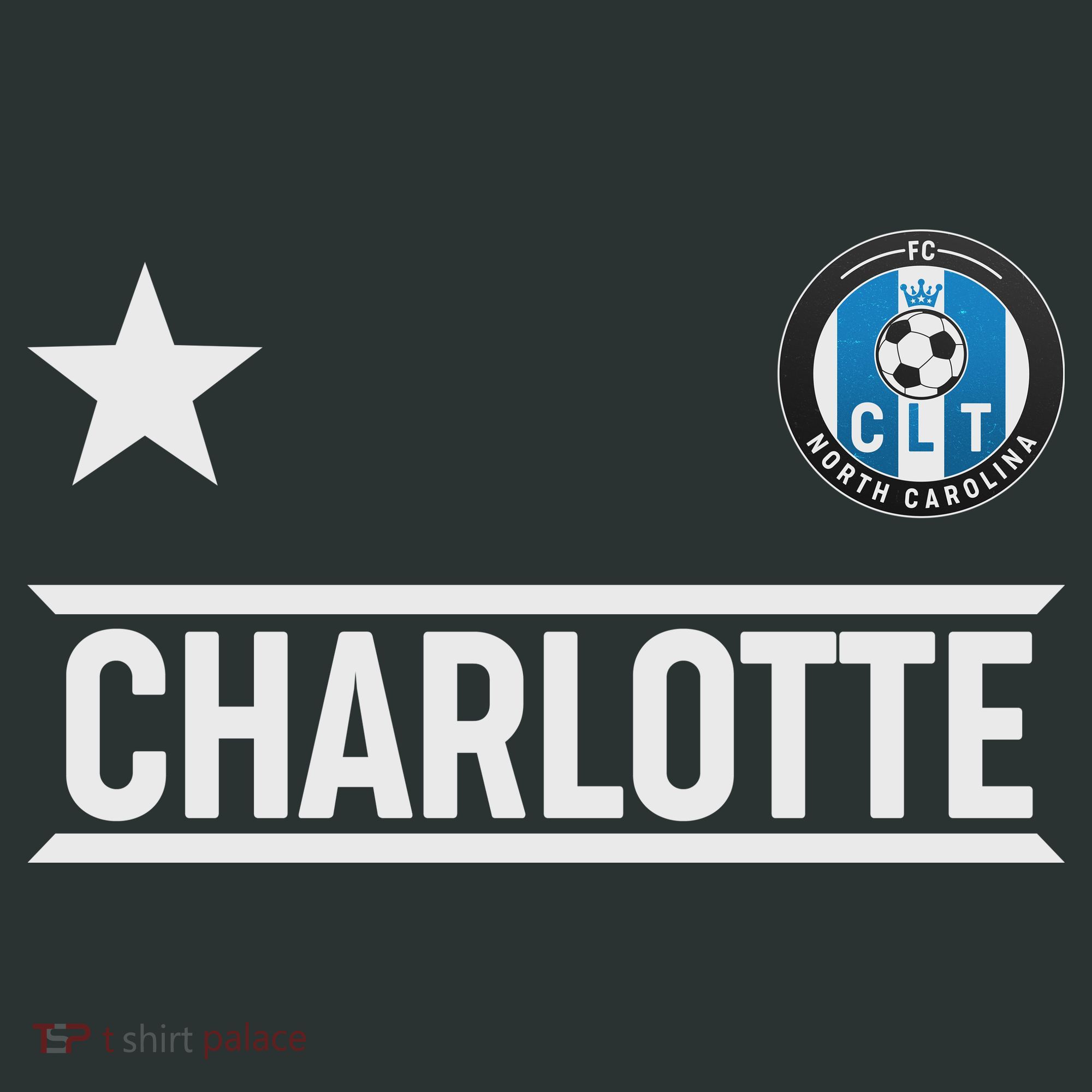 Charlotte North Carolina Soccer Jersey Tote Bag
