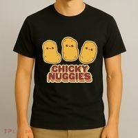Chicky Nuggies Cute Retro Kawaii Chicken Nuggets Nuggs Meme T-Shirt thumb 3
