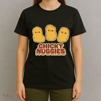 Chicky Nuggies Cute Retro Kawaii Chicken Nuggets Nuggs Meme T-Shirt thumb 4