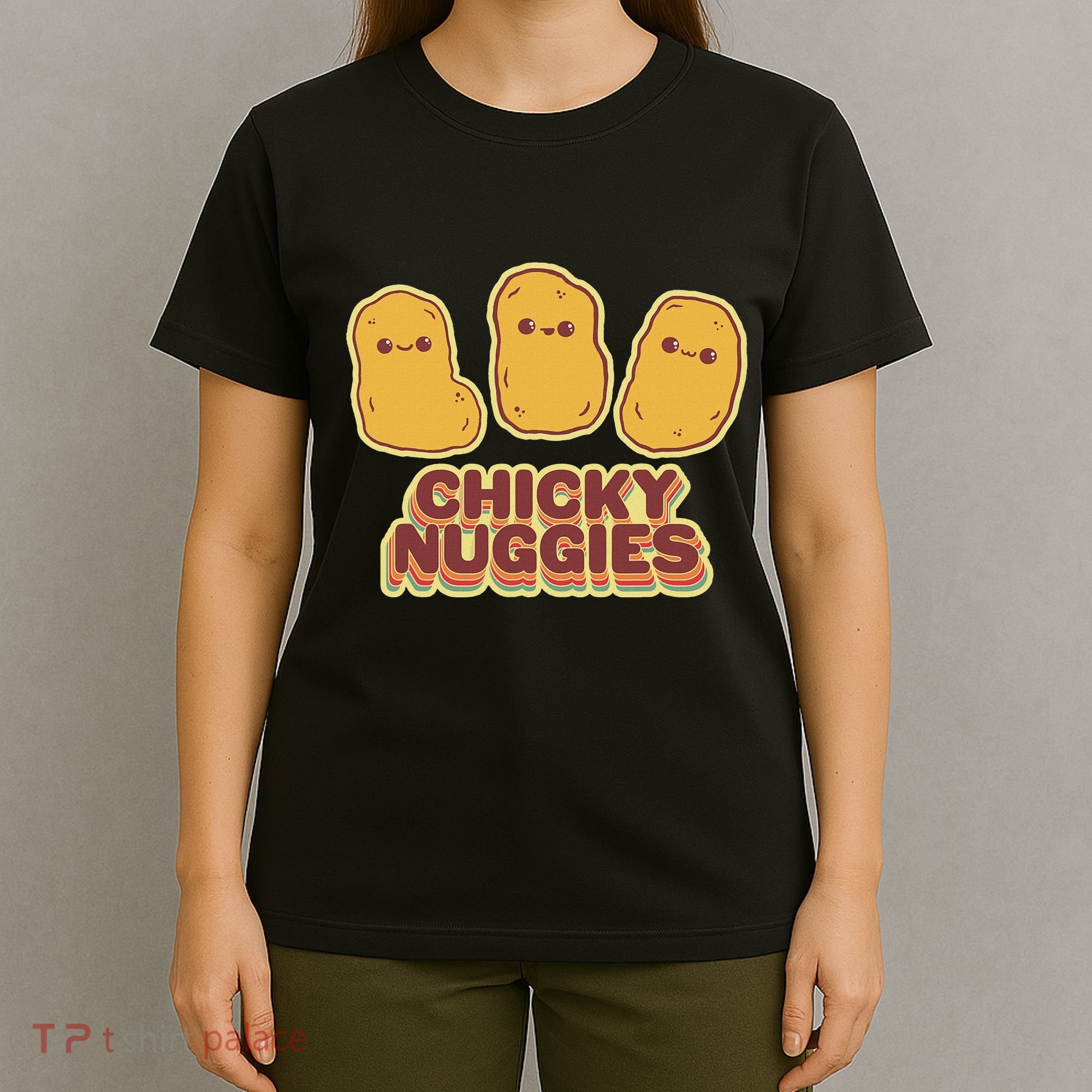 Chicky Nuggies Cute Retro Kawaii Chicken Nuggets Nuggs Meme T-Shirt