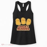 Chicky Nuggies Cute Retro Kawaii Chicken Nuggets Nuggs Meme Women's Tank Top thumb 0