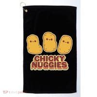 Chicky Nuggies Cute Retro Kawaii Chicken Nuggets Nuggs Meme Golf Towel thumb 0