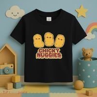 Chicky Nuggies Cute Retro Kawaii Chicken Nuggets Nuggs Meme Toddler T-Shirt thumb 3