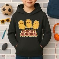Chicky Nuggies Cute Retro Kawaii Chicken Nuggets Nuggs Meme Kids Hoodie thumb 2