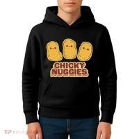 Chicky Nuggies Cute Retro Kawaii Chicken Nuggets Nuggs Meme Kids Hoodie thumb 4