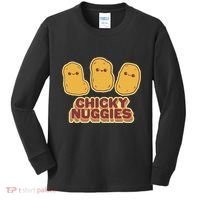 Chicky Nuggies Cute Retro Kawaii Chicken Nuggets Nuggs Meme Kids Long Sleeve Shirt thumb 0