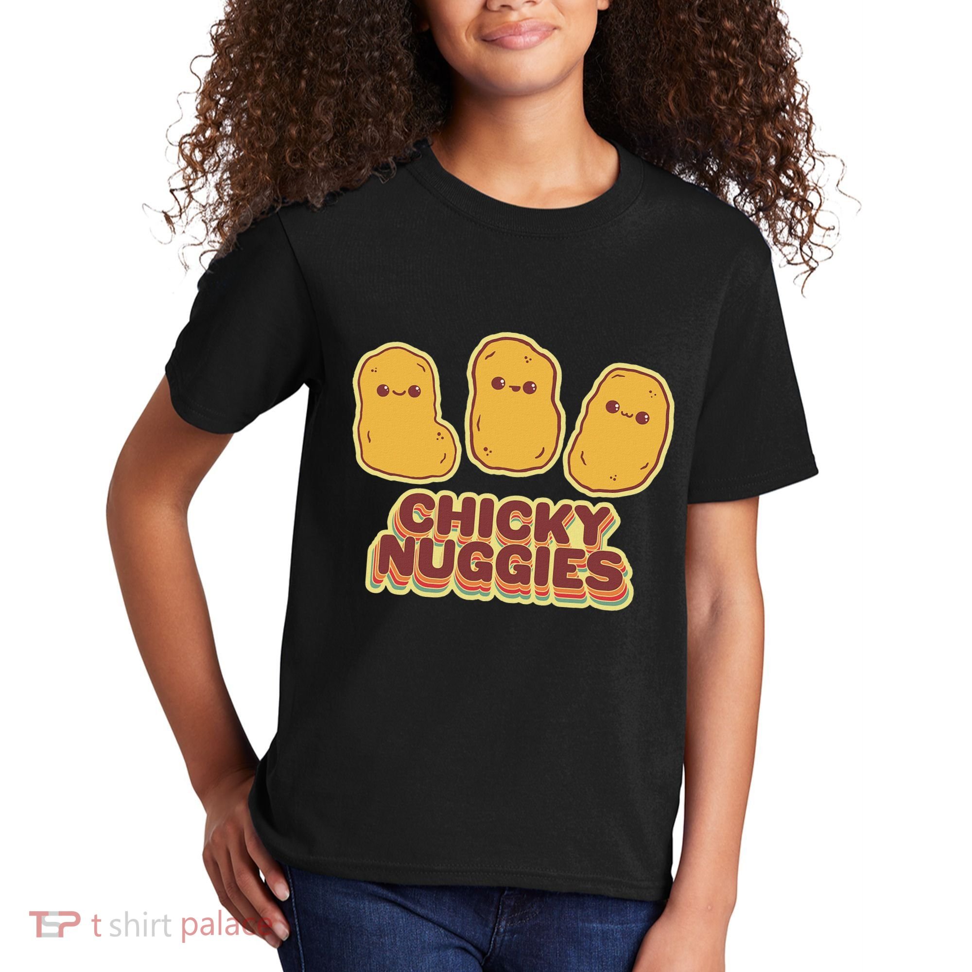 Chicky Nuggies Cute Retro Kawaii Chicken Nuggets Nuggs Meme Kids T-Shirt