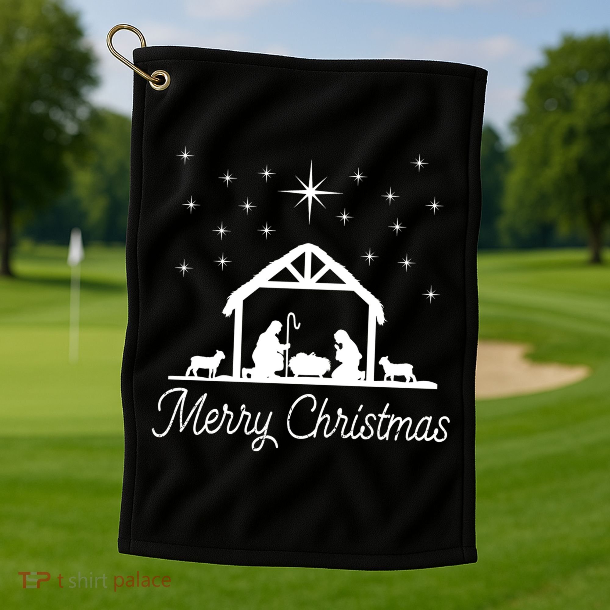 Christmas Nativity Costume Merry Christmas Christian Gift Golf Towel