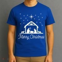 Christmas Nativity Costume Merry Christmas Christian Gift T-Shirt thumb 3