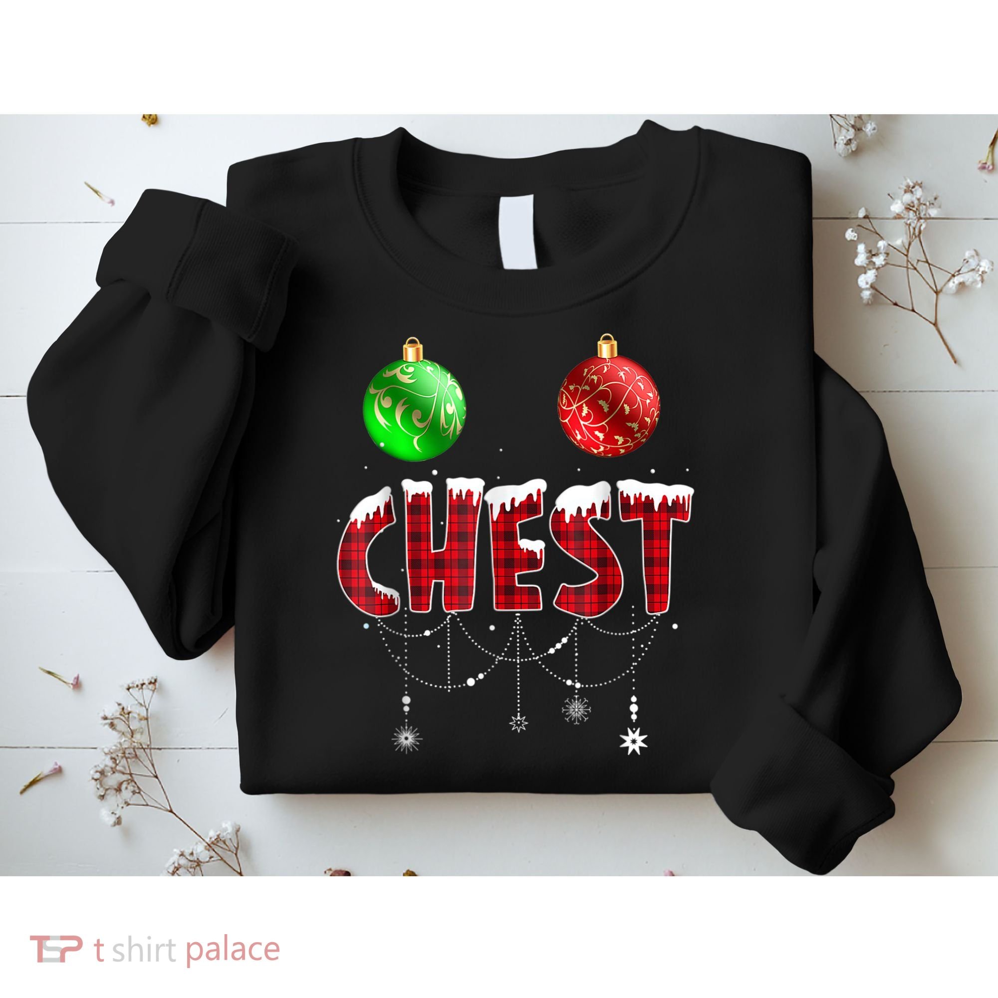 Chest Nuts Christmas Shirt Funny Matching Couple Chestnuts Sweatshirt