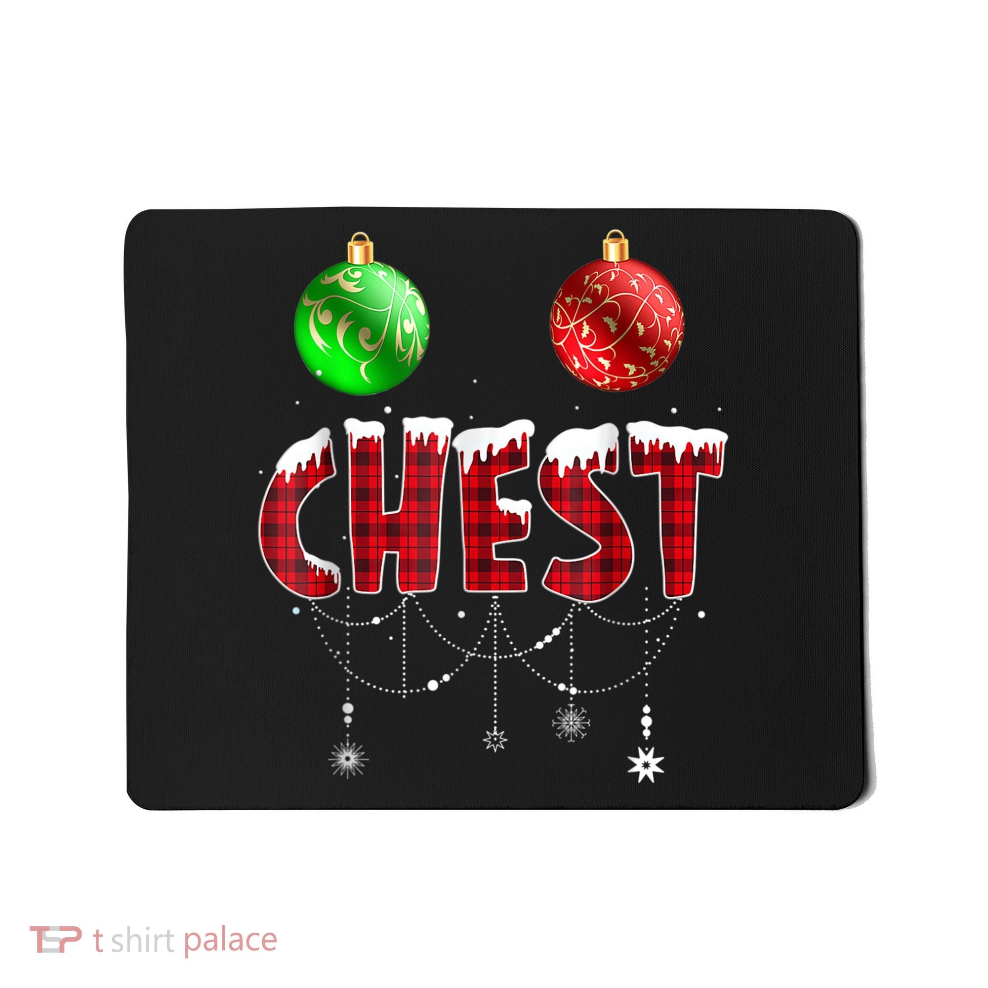 Chest Nuts Christmas Shirt Funny Matching Couple Chestnuts Mousepad