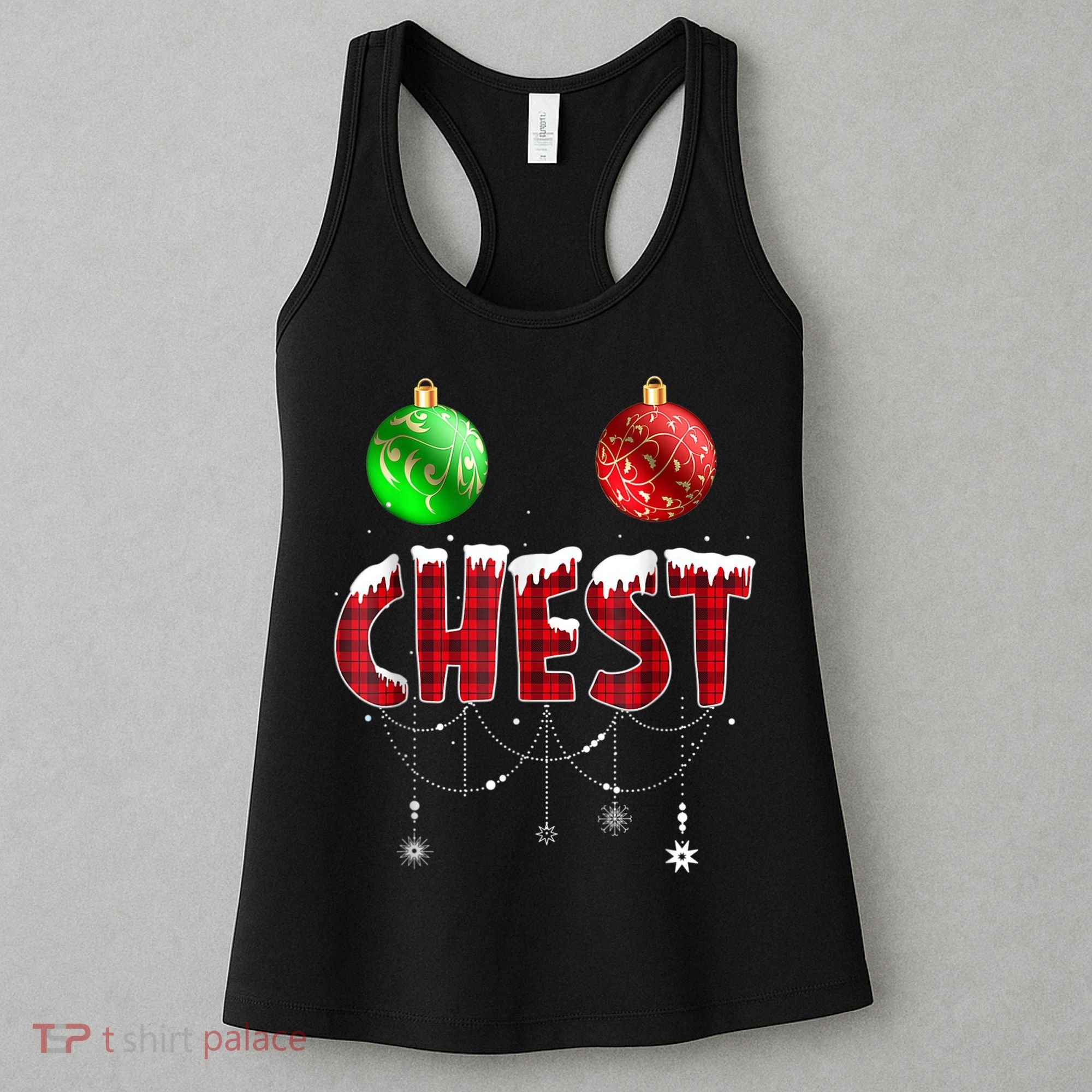 Chest Nuts Christmas Shirt Funny Matching Couple Chestnuts Women's Tank Top